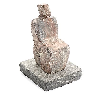 Seated figure.