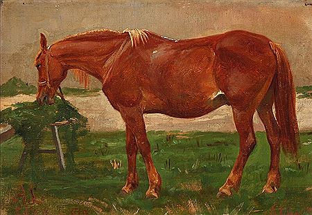 Sample artwork by Agnes Cathinks Wilhelmine Lunn (1850 - 1941), known for domestic and farm animals and landscape painting, sculpture - View similar artists and auction records