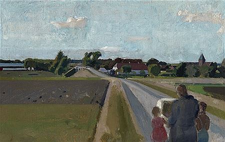 “Landskab ved Svostrup” (Landscape near Svostrup).