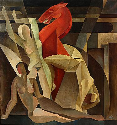 Cubist composition