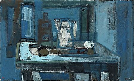 Still life with jug and bottle on a table by Ernst Rasmussen - Auction record, sale price, and art valuation. Compare with similar artists and explore comparable artworks.