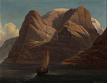 A view of a Norwegian fiord by Carl Anton Saabye - Auction record, sale price, and art valuation. Compare with similar artists and explore comparable artworks.