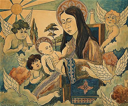 Madonna and child.