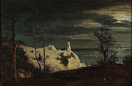View of Sommerspiret, the Cliffs of Møn
