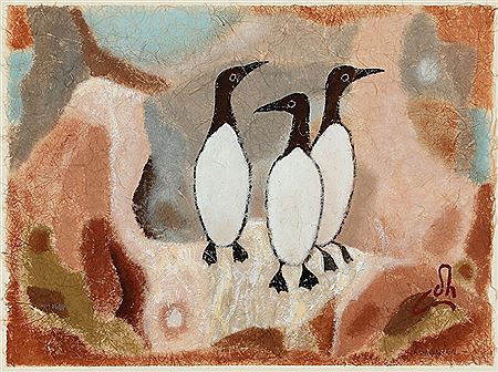 Composition with birds.
