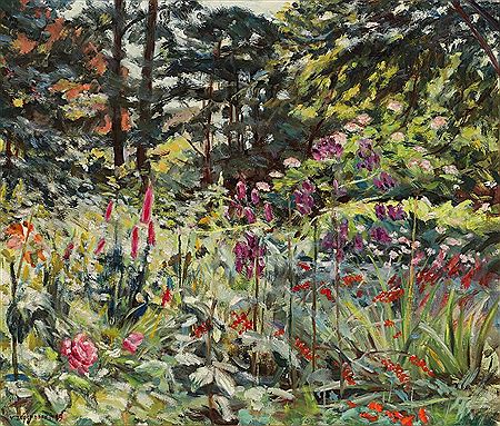 Flowers in a forest
