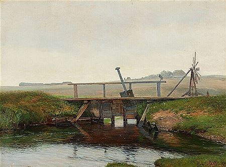 A landscape with a lock, Vilsund