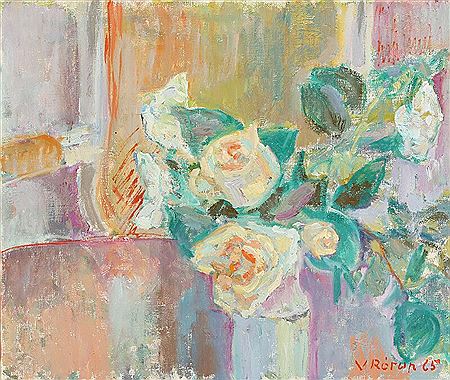 Sample artwork by Viggo Julius Rorup (1903 - 1971), known for figure and landscape painting, impressionism and pointillism - View similar artists and auction records