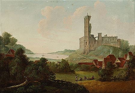 Study for view of the ruins of Koldinghus Castle