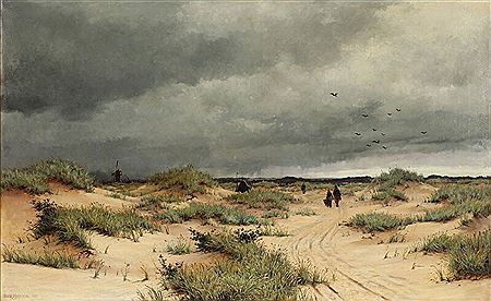 Sample artwork by Oscar Herschend (1853 - 1891), known for painting - View similar artists and auction records