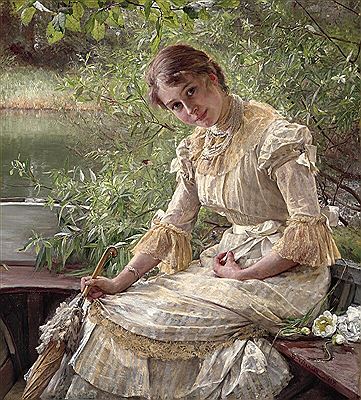 Portrait of Marie Triepcke, later married to P. S. Krøyer.