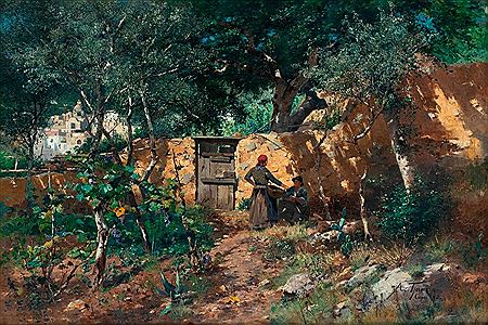Summertag auf Capri by Adolf Gustav Thamm - Auction record, sale price, and art valuation. Compare with similar artists and explore comparable artworks.