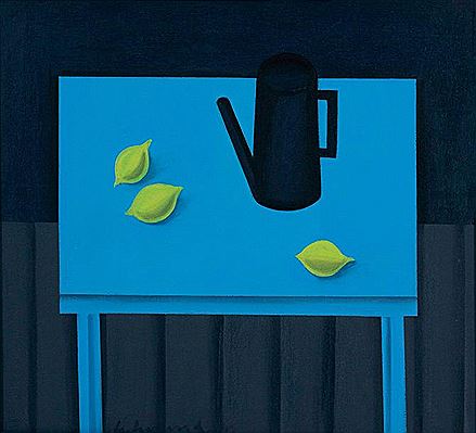 Blue table