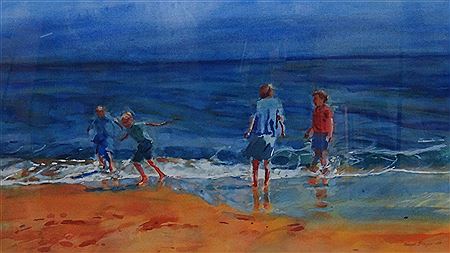 Sea Revellers by Francis Bowyer - Auction record, sale price, and art valuation. Compare with similar artists and explore comparable artworks.