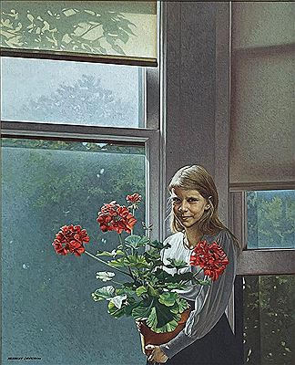 "Girl with Geraniums" by Herbert Laurence Davidson - Auction record, sale price, and art valuation. Compare with similar artists and explore comparable artworks.