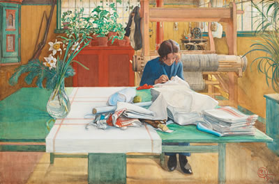 "Syende flicka" by Carl Larsson - Auction record, sale price, and art valuation. Compare with similar artists and explore comparable artworks.