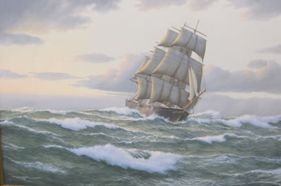 The Clipper Ship 'James Baines' at full sail