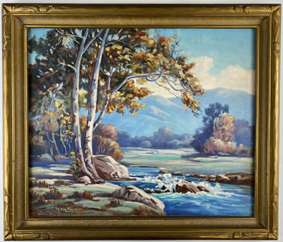 A river among mountainous landscape