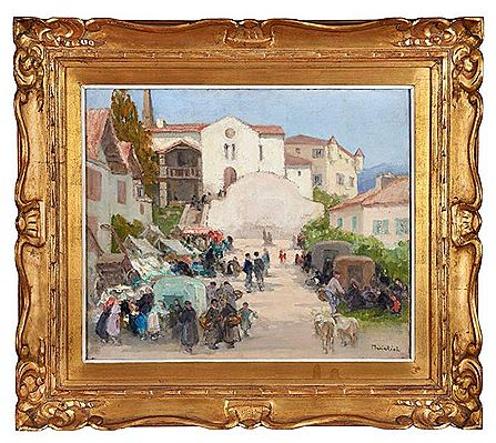 Iholdy's pediment market by Marie Marguerite Reol - Auction record, sale price, and art valuation. Compare with similar artists and explore comparable artworks.