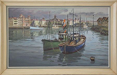 Fishing boats in the port of Saint-Jean-de-Luz