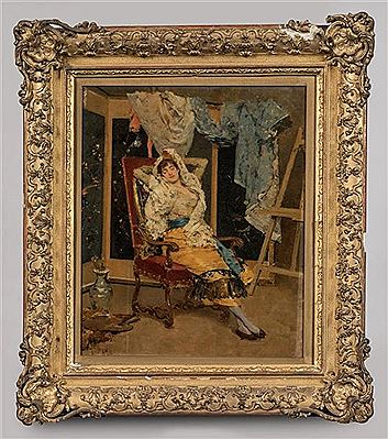 "La pose à l'atelier" by Enrique Miralles - Auction record, sale price, and art valuation. Compare with similar artists and explore comparable artworks.