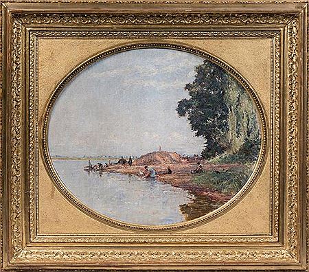 "Lavandières au bord de L'eau, 1936 by Leonce Pelletier - Auction record, sale price, and art valuation. Compare with similar artists and explore comparable artworks.
