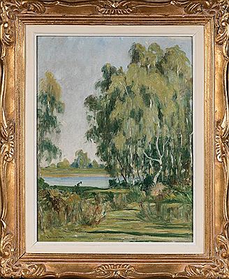 Les Peupliers Pleureurs sur L'Etang, 1903