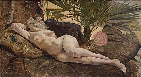 Woman lying