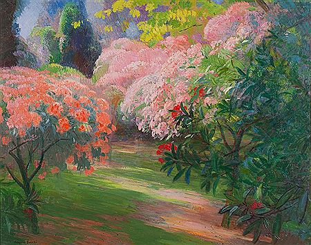 Azalee e rose a Villa Strohl-Fern, 1957