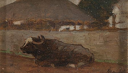 Paesaggio con mucca