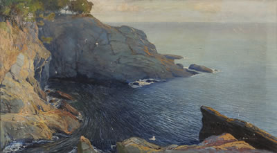 VIEW OF COVE WITH CRAGS