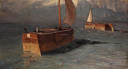 'Sur l'Escaut' by Frans Hens - Auction record, sale price, and art valuation. Compare with similar artists and explore comparable artworks.