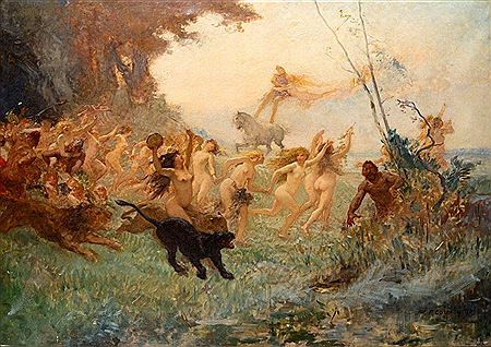Bacchanale de nymphes et satyres by Fernand Cormon - Auction record, sale price, and art valuation. Compare with similar artists and explore comparable artworks.