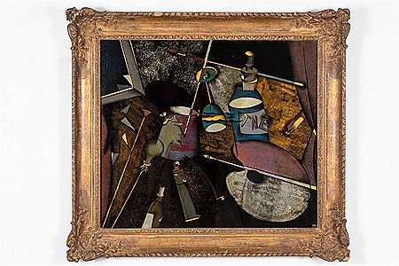 Still life with a painter's palette.