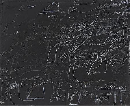 Abstraction on black background
