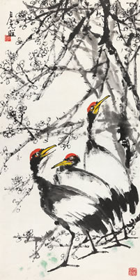 Plum and Crane