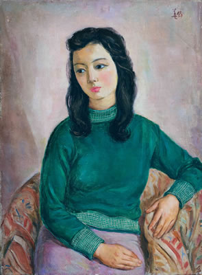 A Girl in Green Sweater