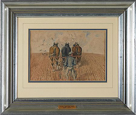 THREE SHIRE PLOW by George Anderson Short - Auction record, sale price, and art valuation. Compare with similar artists and explore comparable artworks.