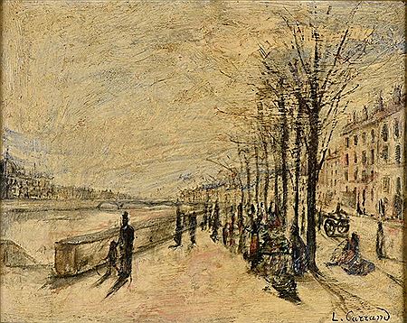 Sample artwork by Louis Hilaire Carrand (1821 - 1899), known for landscape, figure, still life painting - View similar artists and auction records