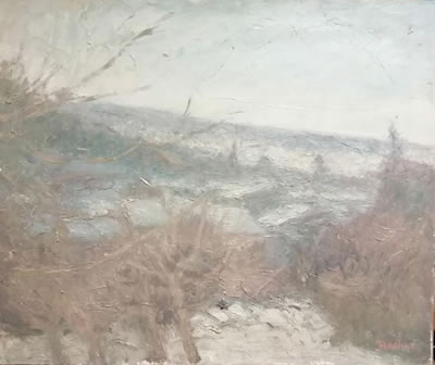 Paysage sous la neige