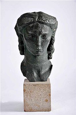 Untitled (Female head) by Antonio Duarte - Auction record, sale price, and art valuation. Compare with similar artists and explore comparable artworks.