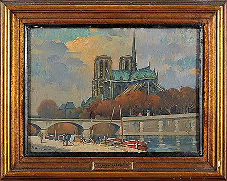View of Notre-Dame de Paris by Luis Varela Aldemira - Auction record, sale price, and art valuation. Compare with similar artists and explore comparable artworks.