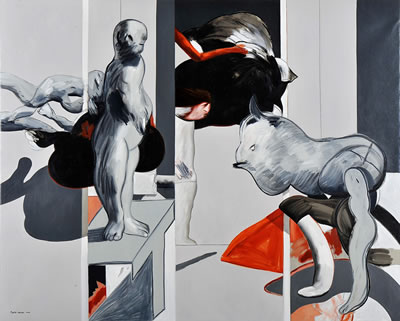 Sample artwork by Luis Pinto-Coelho (1942 - 2002), known for painting, sculpture, mural painting, ceramics, tapestry, scenography, graphic arts, photography, decoration, and design. - View similar artists and auction records