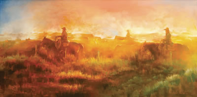 Trail Dust by Robert Krogle - Auction record, sale price, and art valuation. Compare with similar artists and explore comparable artworks.