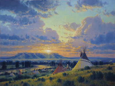 Blackfeet Ceremony at Square Butte