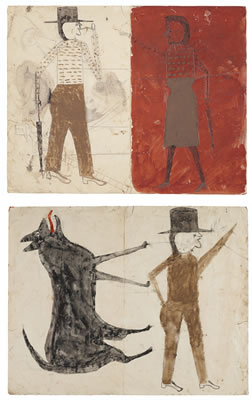 Sample artwork by Bill Traylor (1854 - 1947), known for folk art painting - View similar artists and auction records