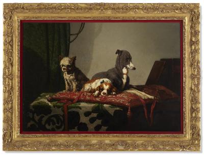 Three Dogs Resting