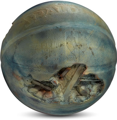Bronze Eroded Basketball