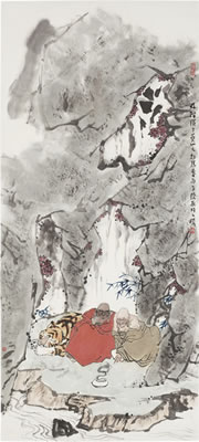 Luohans and Tiger