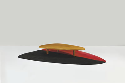 'En forme' low table - Auctioned in Paris (Price Realized: EUR 550,000) by Charlotte Perriand - Auction record, sale price, and art valuation. Compare with similar artists and explore comparable artworks.